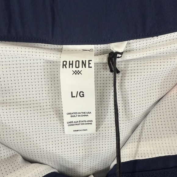 Rhone Barrier Swim Shorts Men's L Navy Emberglow NWT - Picture 3 of 7